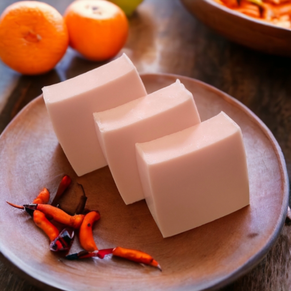 Hand Crafted SWEET ORANGE CHILI PEPPER GOATS MILK SOAP Handmade Natural Soap - Picture 1 of 10